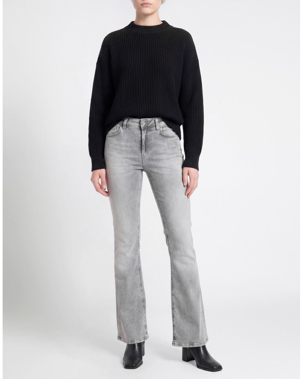Dondup Gray Jeans Cotton, Elastomultiester, Elastane