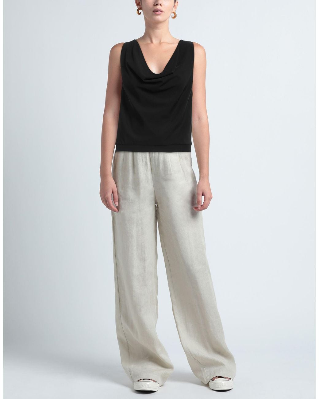 Hanita Black Top Polyester, Elastane