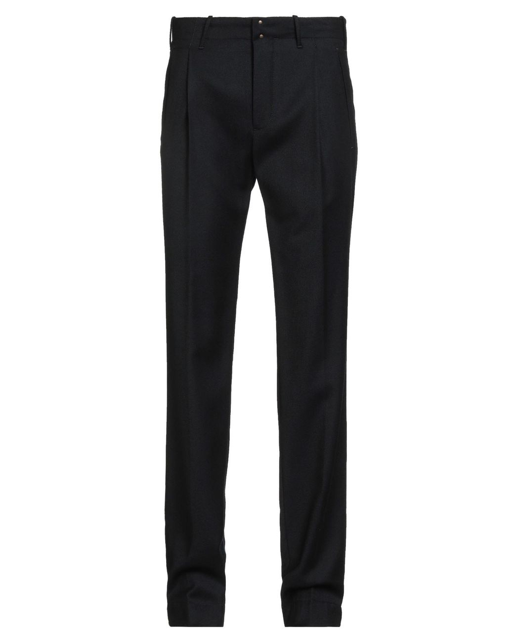 Incotex Black Verve Midnight Pants Virgin Wool for men