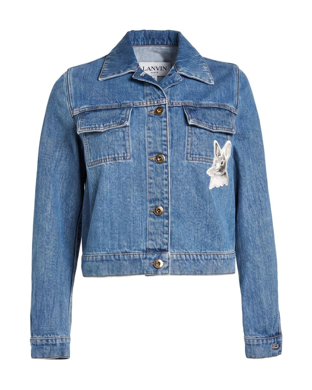 Lanvin Blue Denim Outerwear Cotton