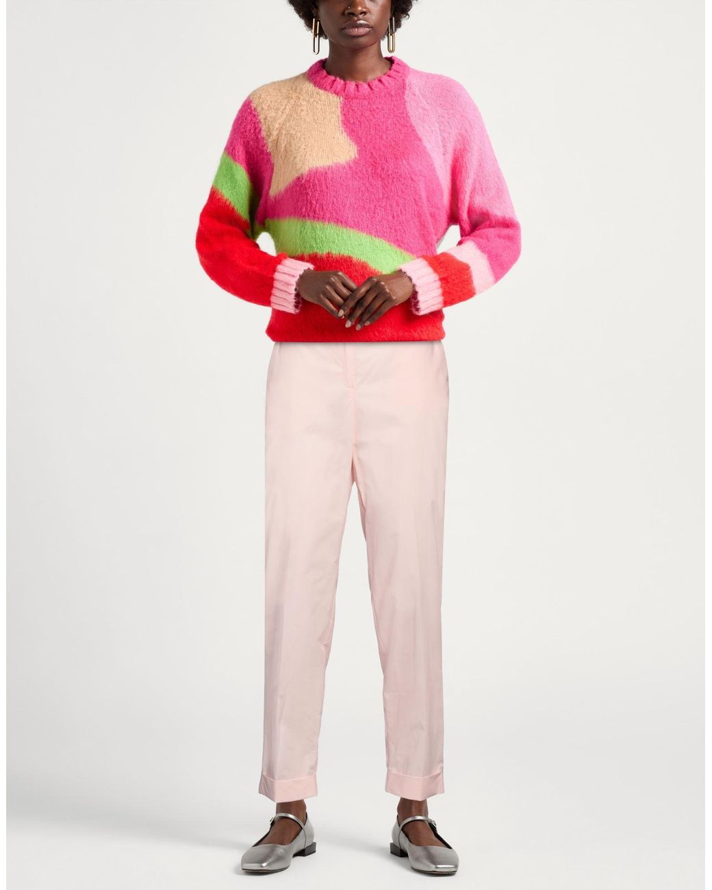 P.A.R.O.S.H. Pink P.A.R.O..H. Pants Cotton