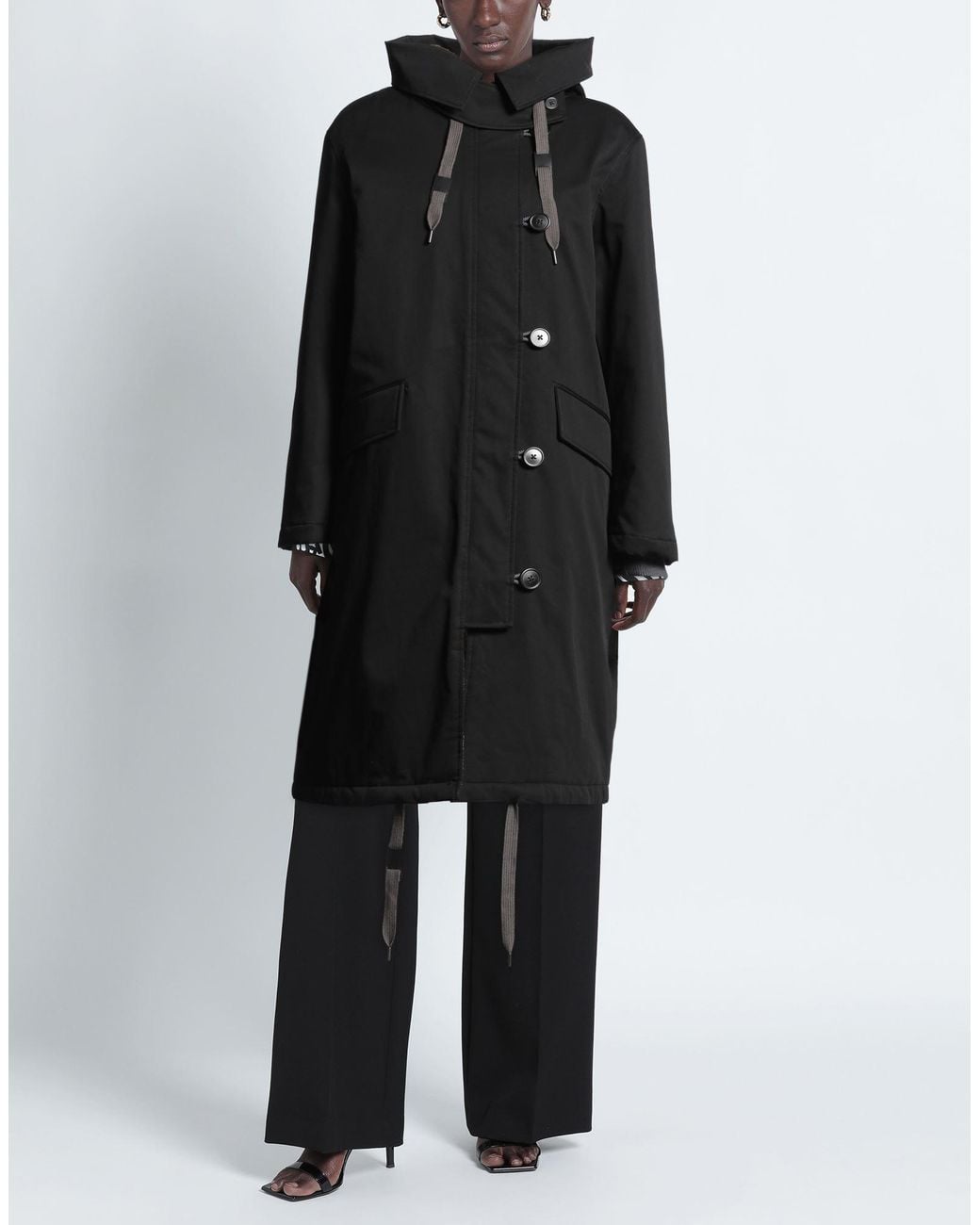 THEORY PROJECT Black Overcoat & Trench Coat