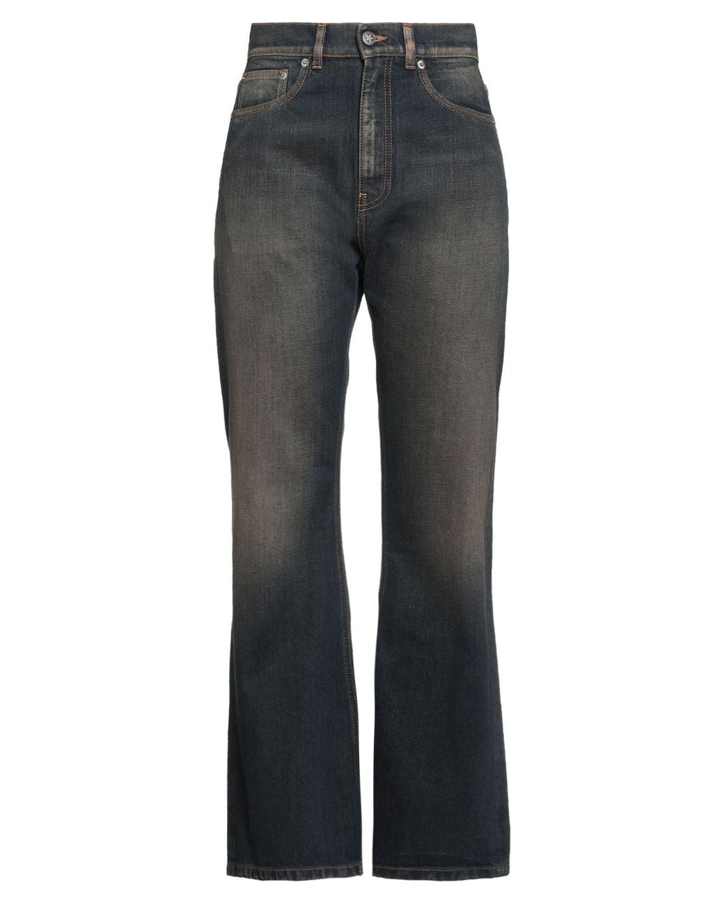THE BIG WHITE BLUE Gray Jeans Cotton, Polyester