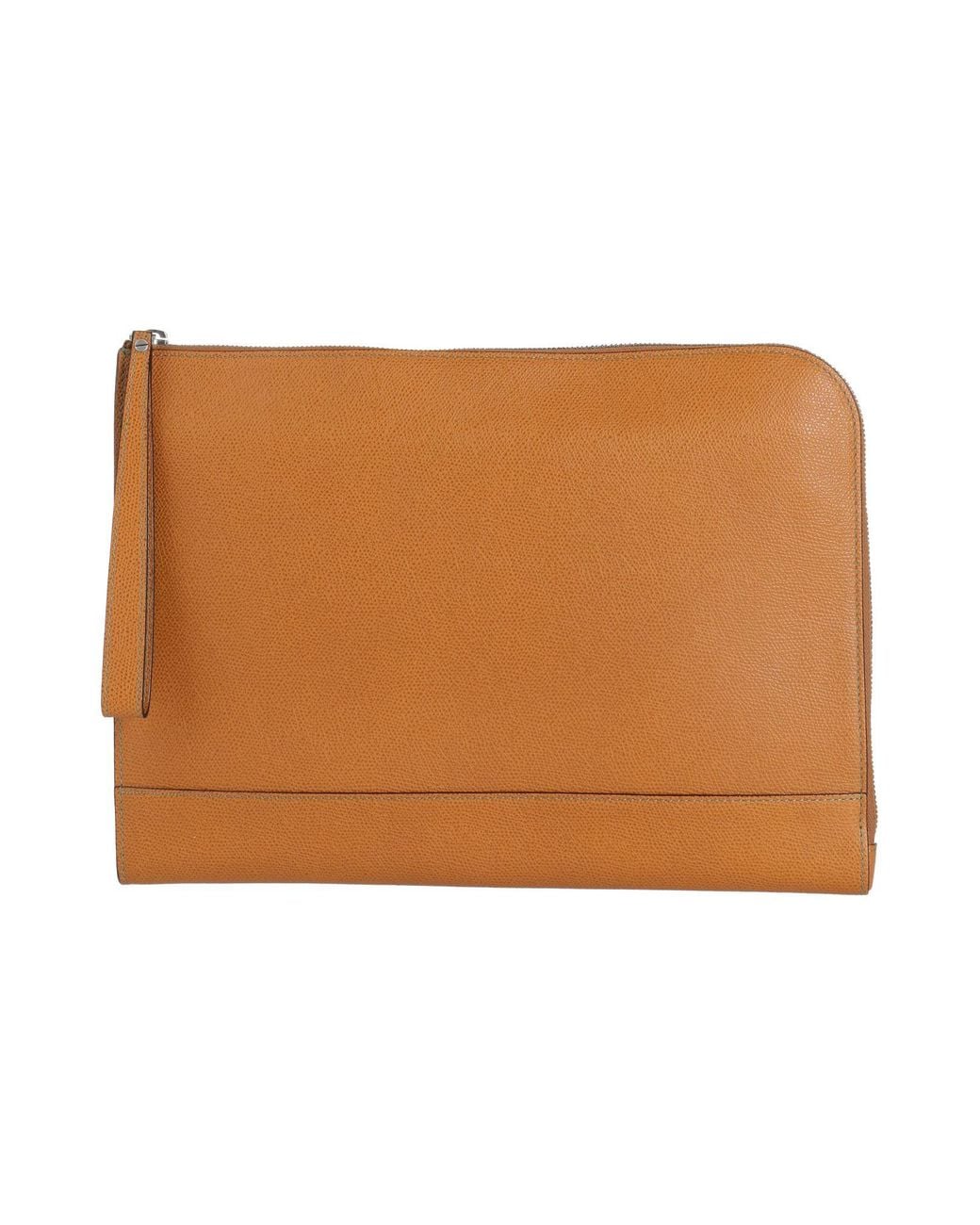 Valextra Brown Document Holder for men
