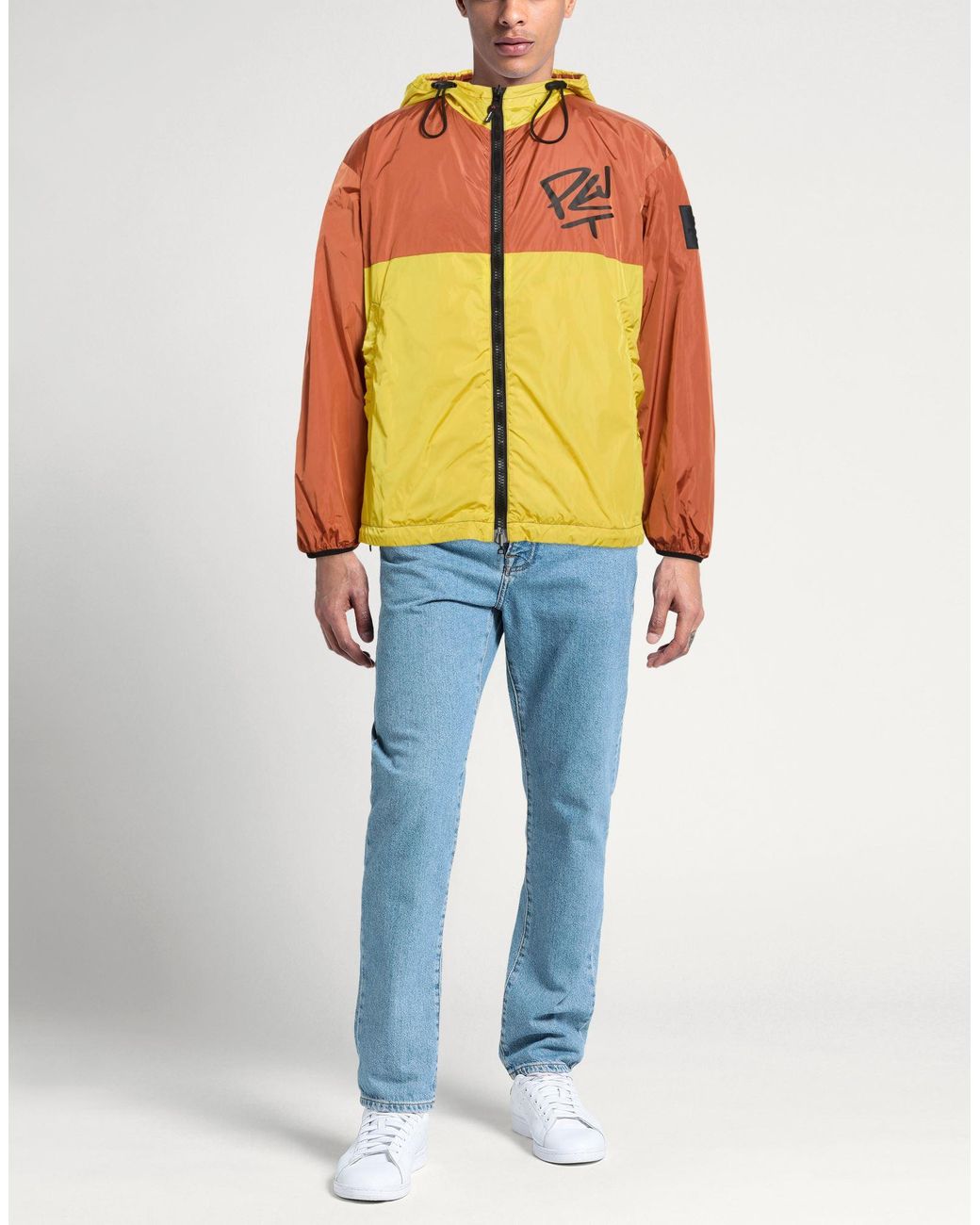 PEUTEREY.PLURALS Orange Rust Jacket Polyamide for men