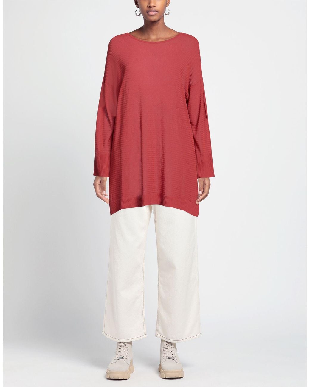 N.O.W. ANDREA ROSATI CASHMERE Red Sweater