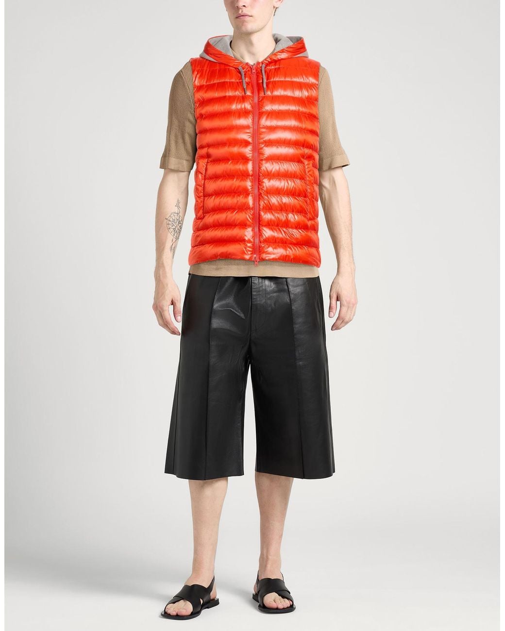 Herno Orange Vest Polyamide, Polyester, Cotton for men