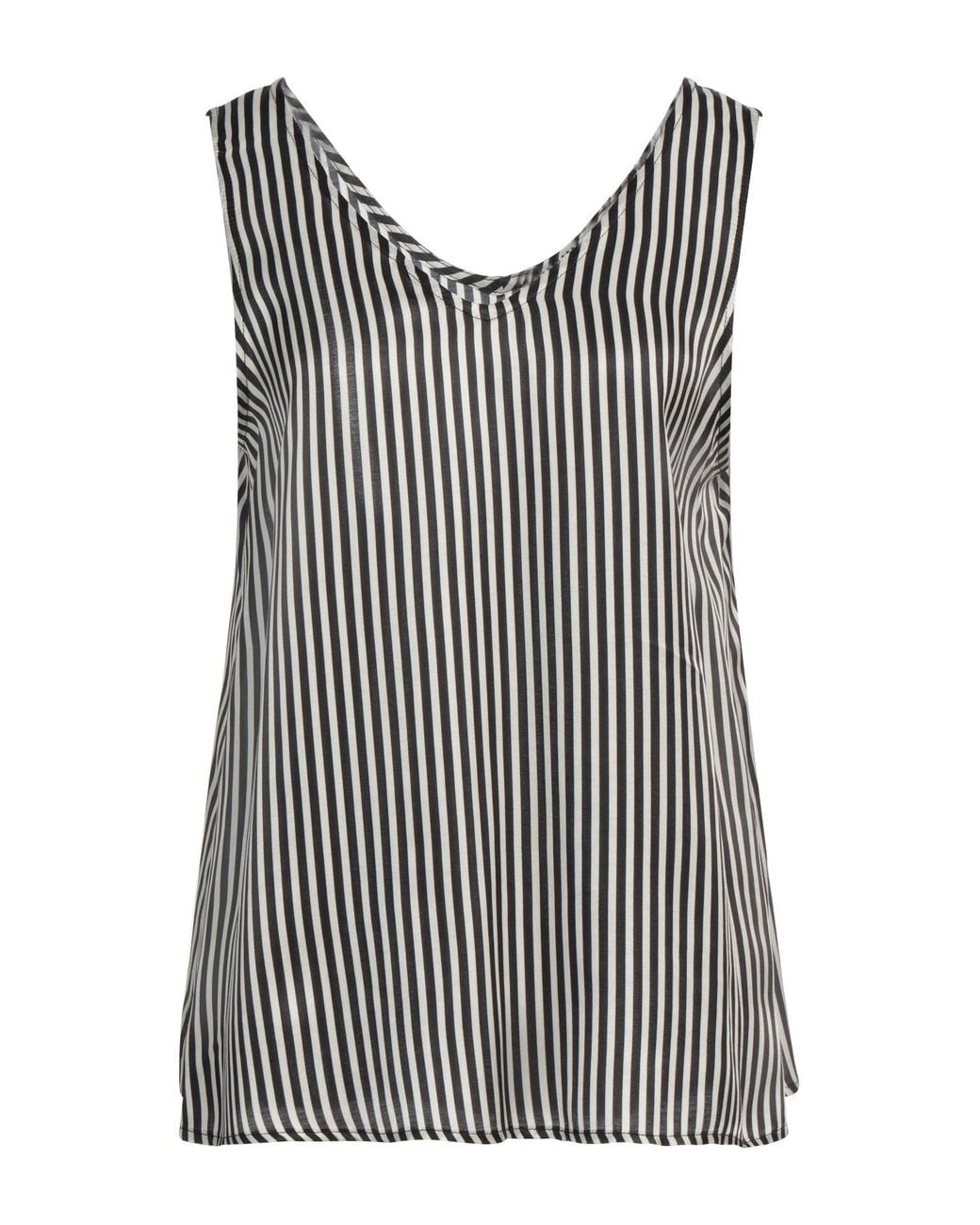 Shirtaporter Gray Top Viscose, Silk