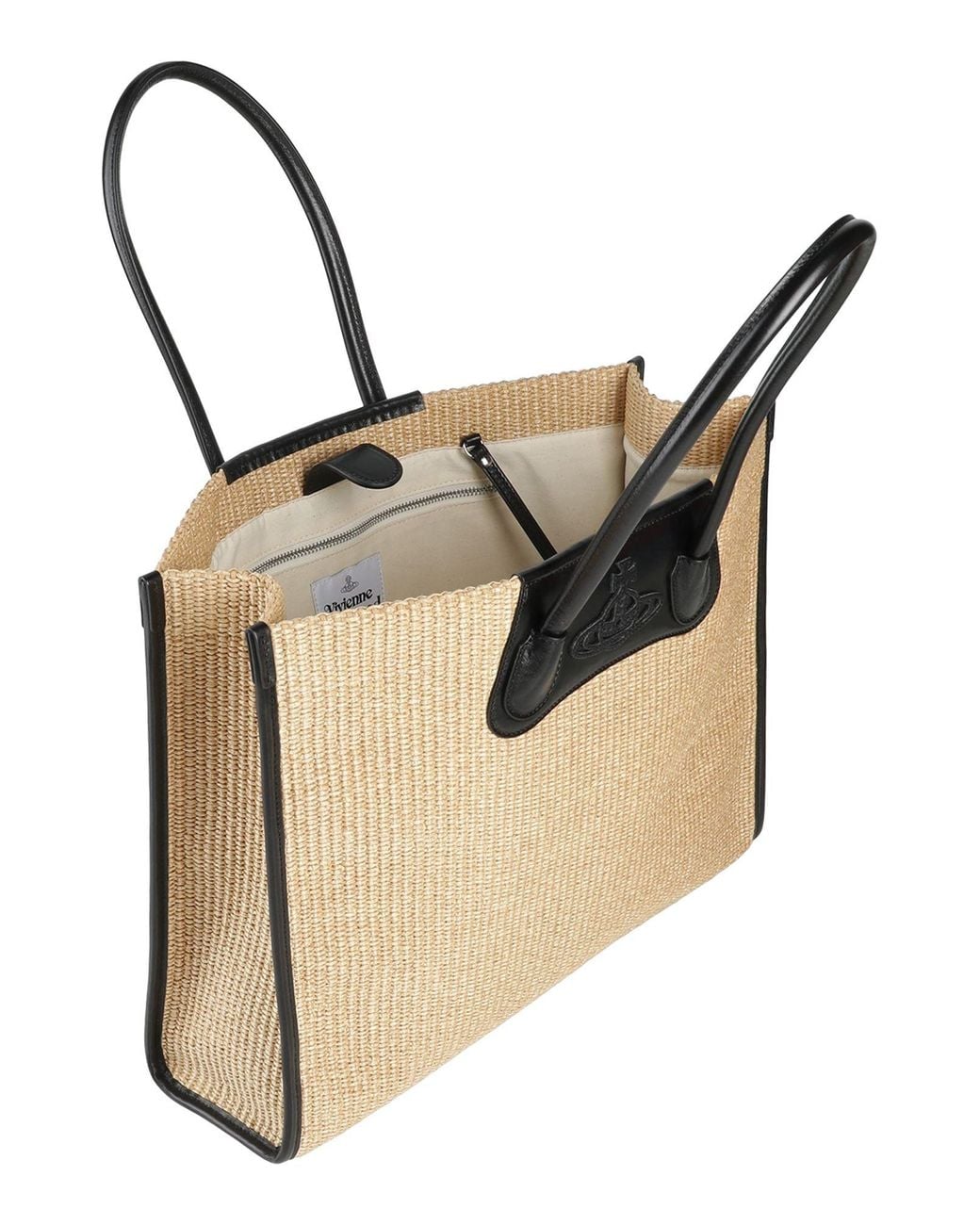 Vivienne Westwood Natural Troy Tote -- Sand Handbag Textile Fibers