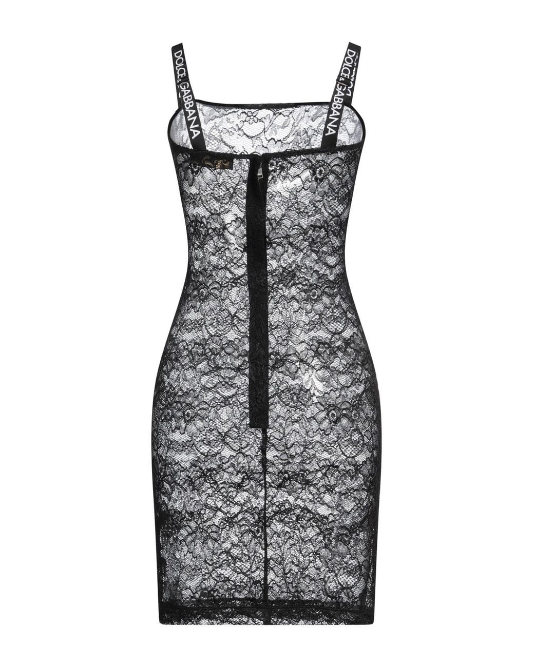 Dolce & Gabbana Black Mini Dress Polyamide, Viscose, Elastane