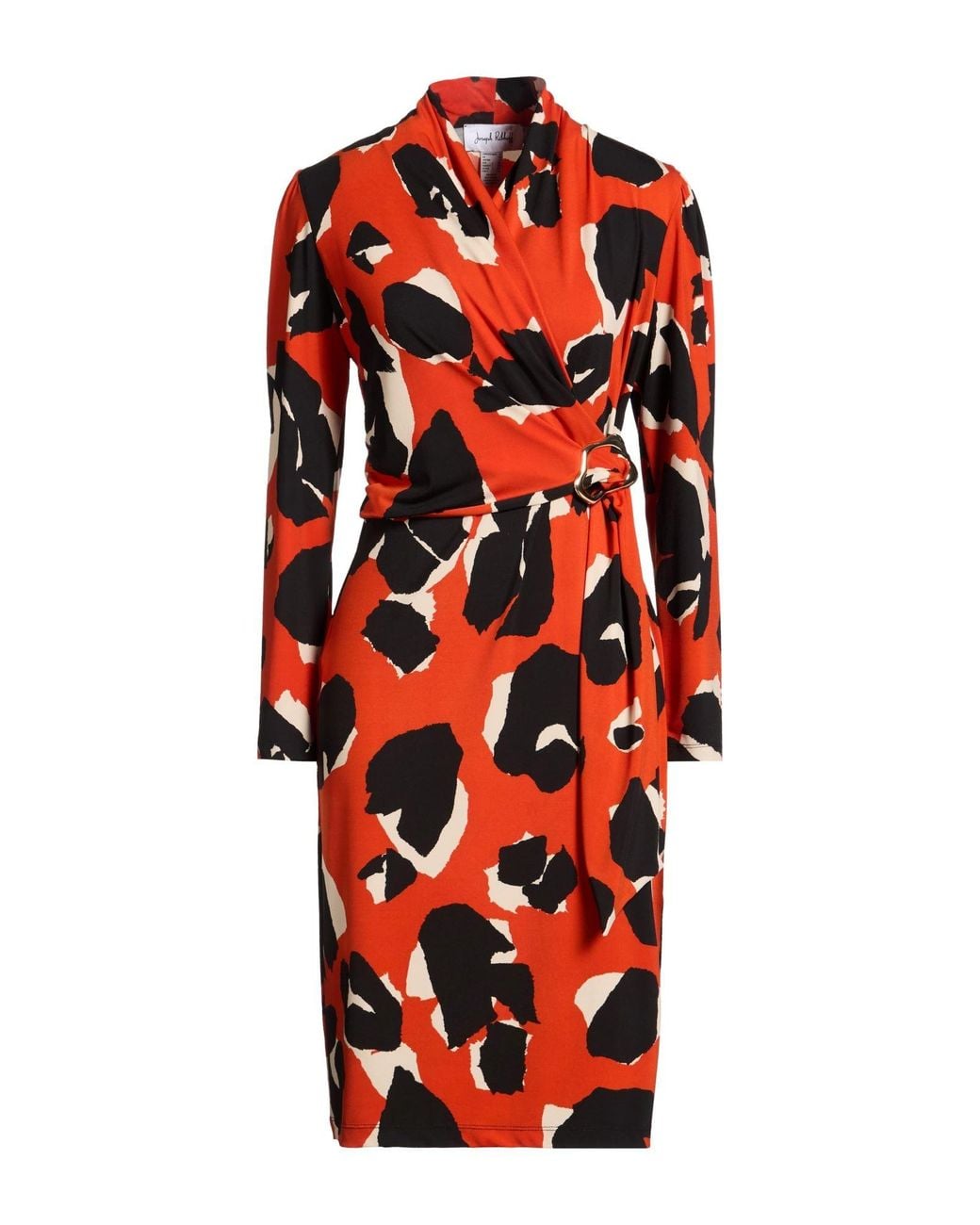 Joseph Ribkoff Red Midi Dress Polyester, Elastane