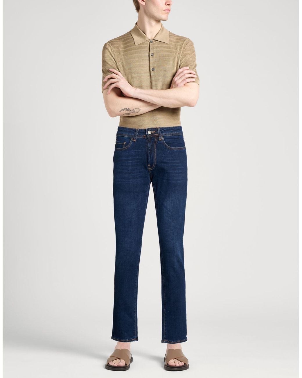 Liu Jo Blue Jeans Cotton, Elastane for men
