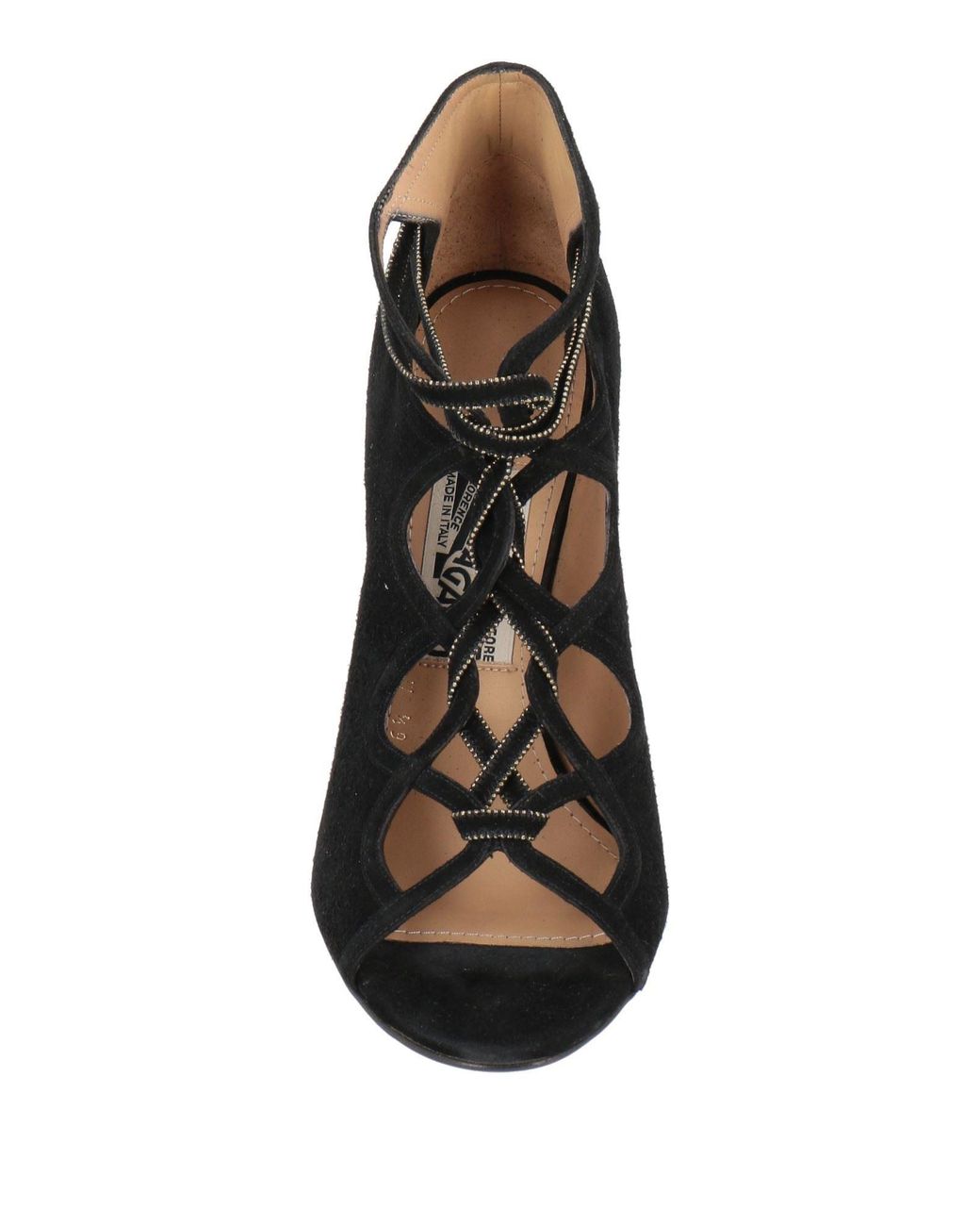 Ferragamo Black Sandals Leather
