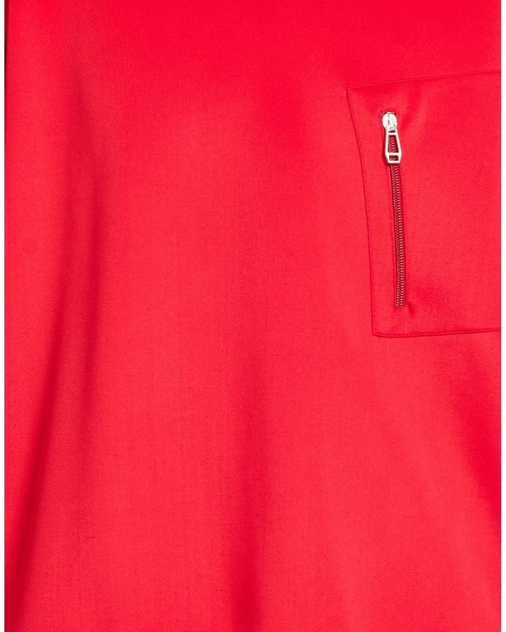 Kiton Red Sweatshirt Polyester, Elastane for men