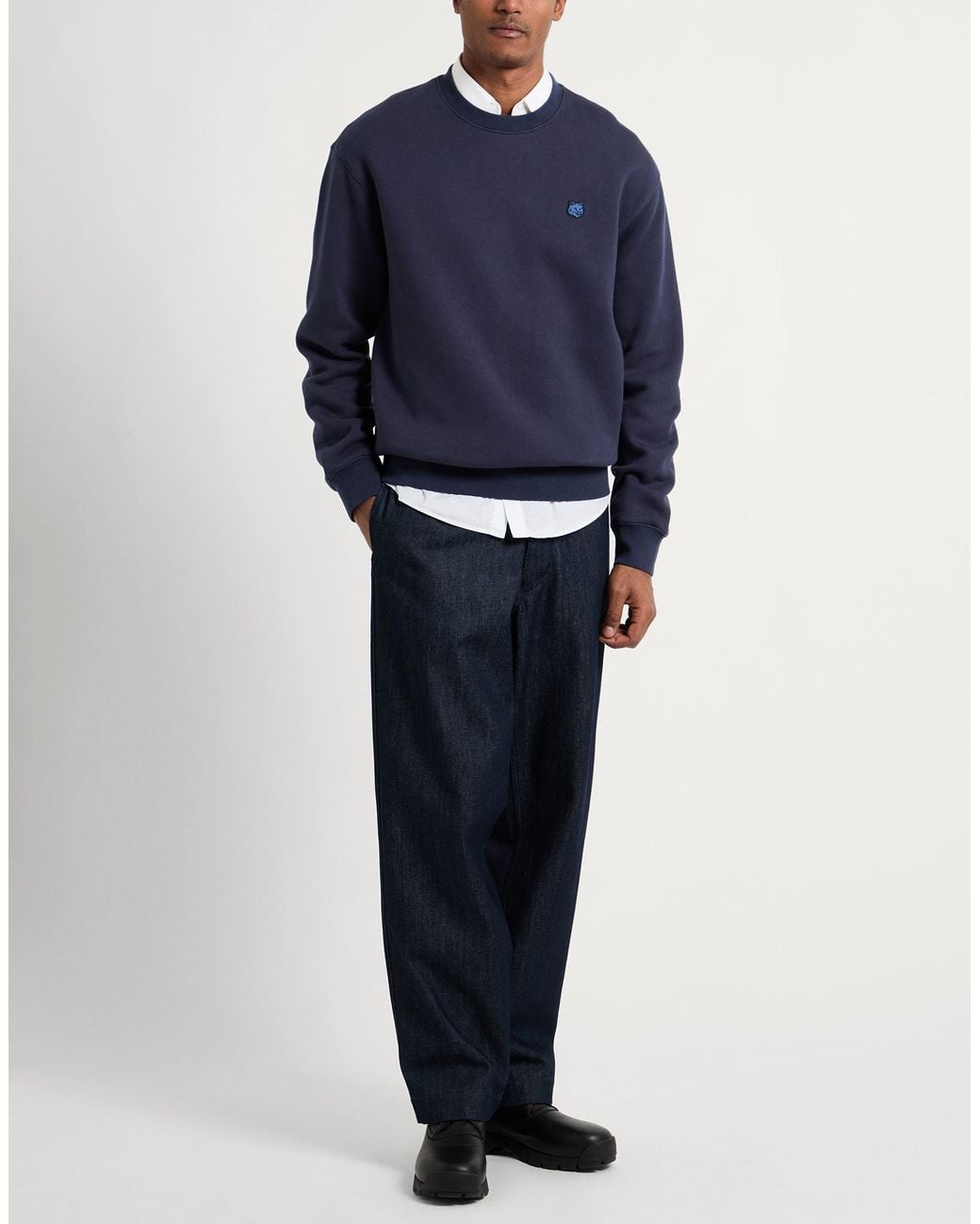 Maison Kitsuné Blue Sweatshirt Cotton for men