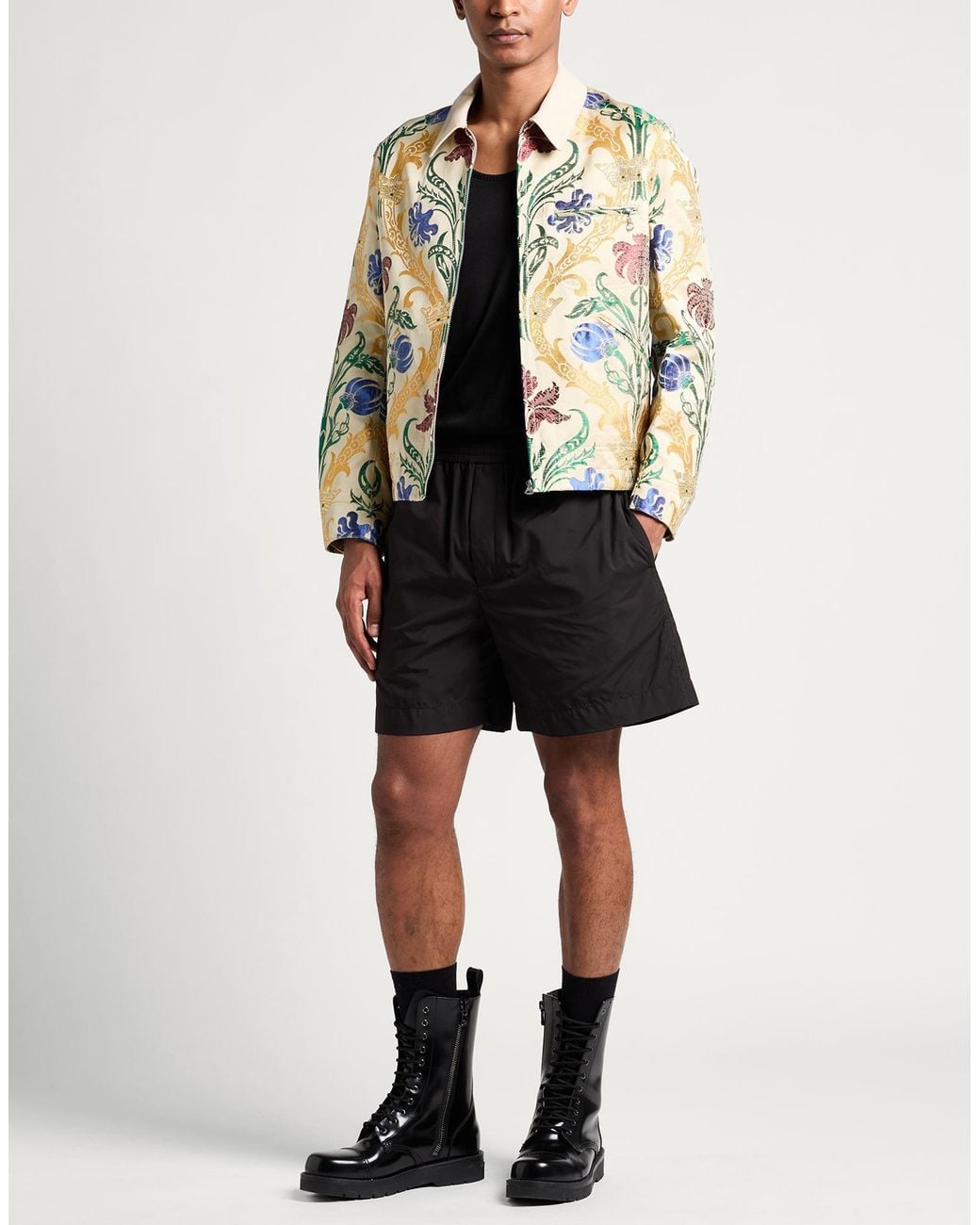 Junya Watanabe Metallic Jacket Rayon, Cotton for men