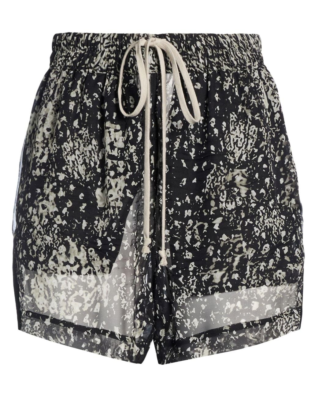 Rick Owens Black Shorts & Bermuda Shorts Cotton