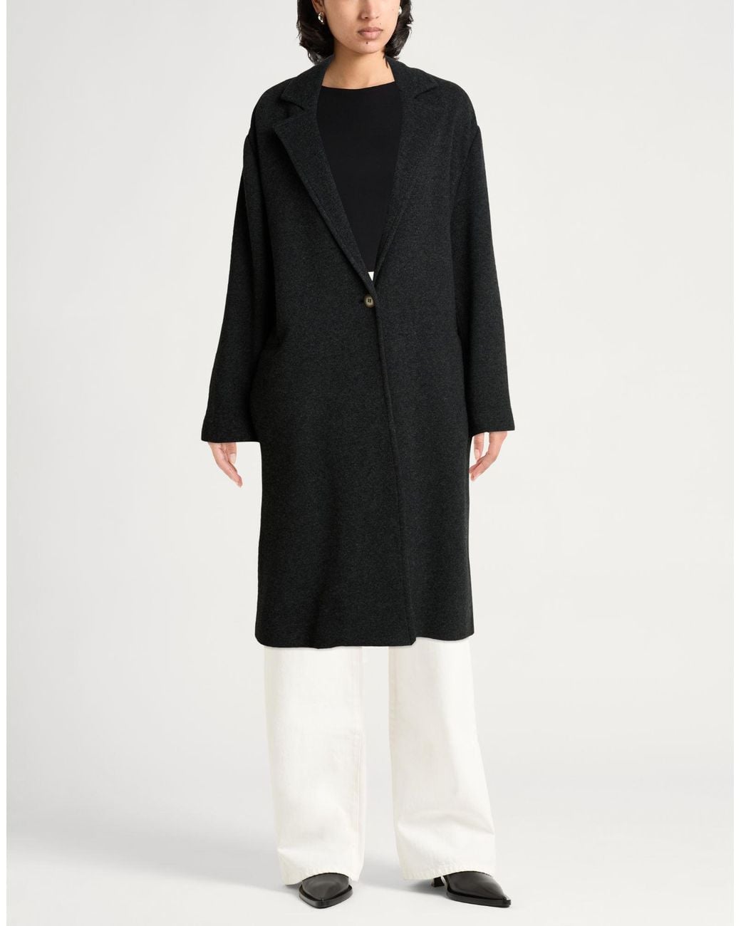 120% Lino Black Coat