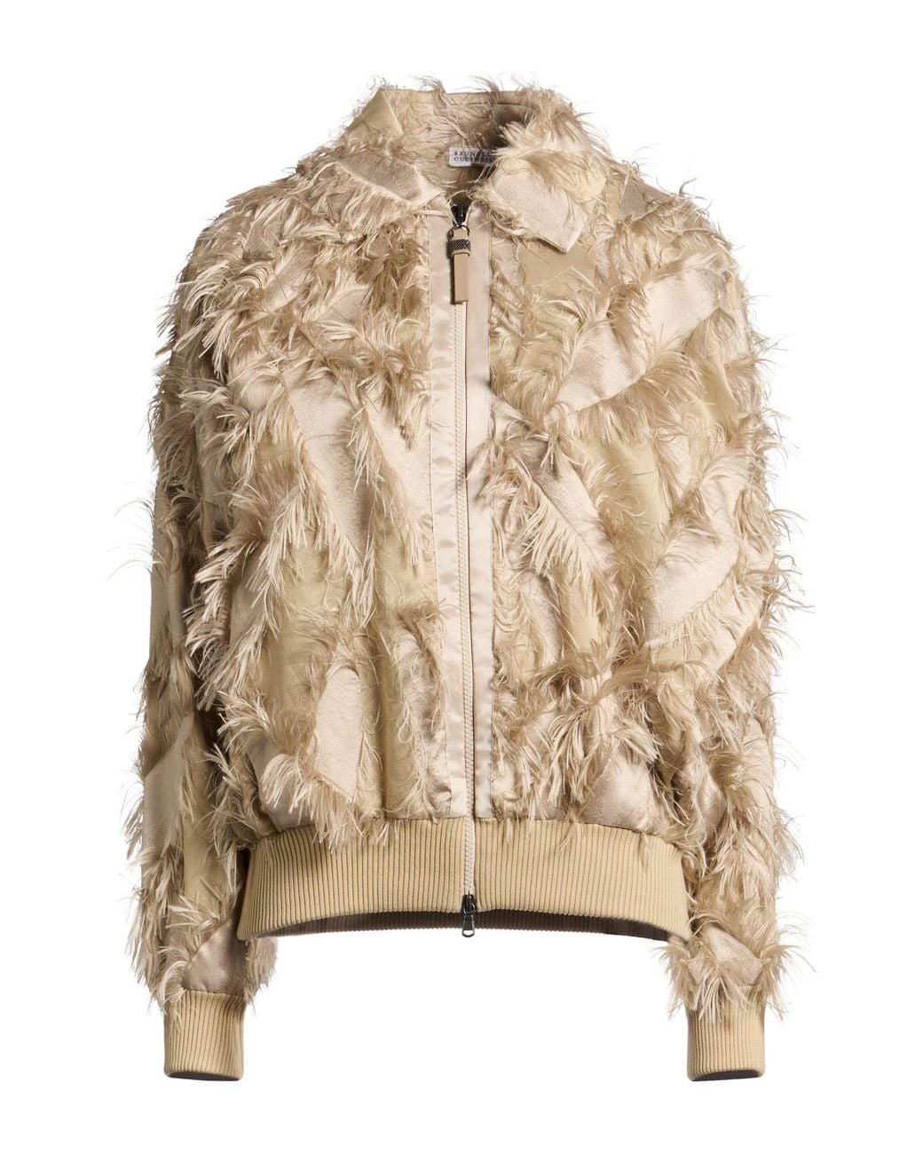 Brunello Cucinelli Natural Jacket Polyester, Cotton, Silk