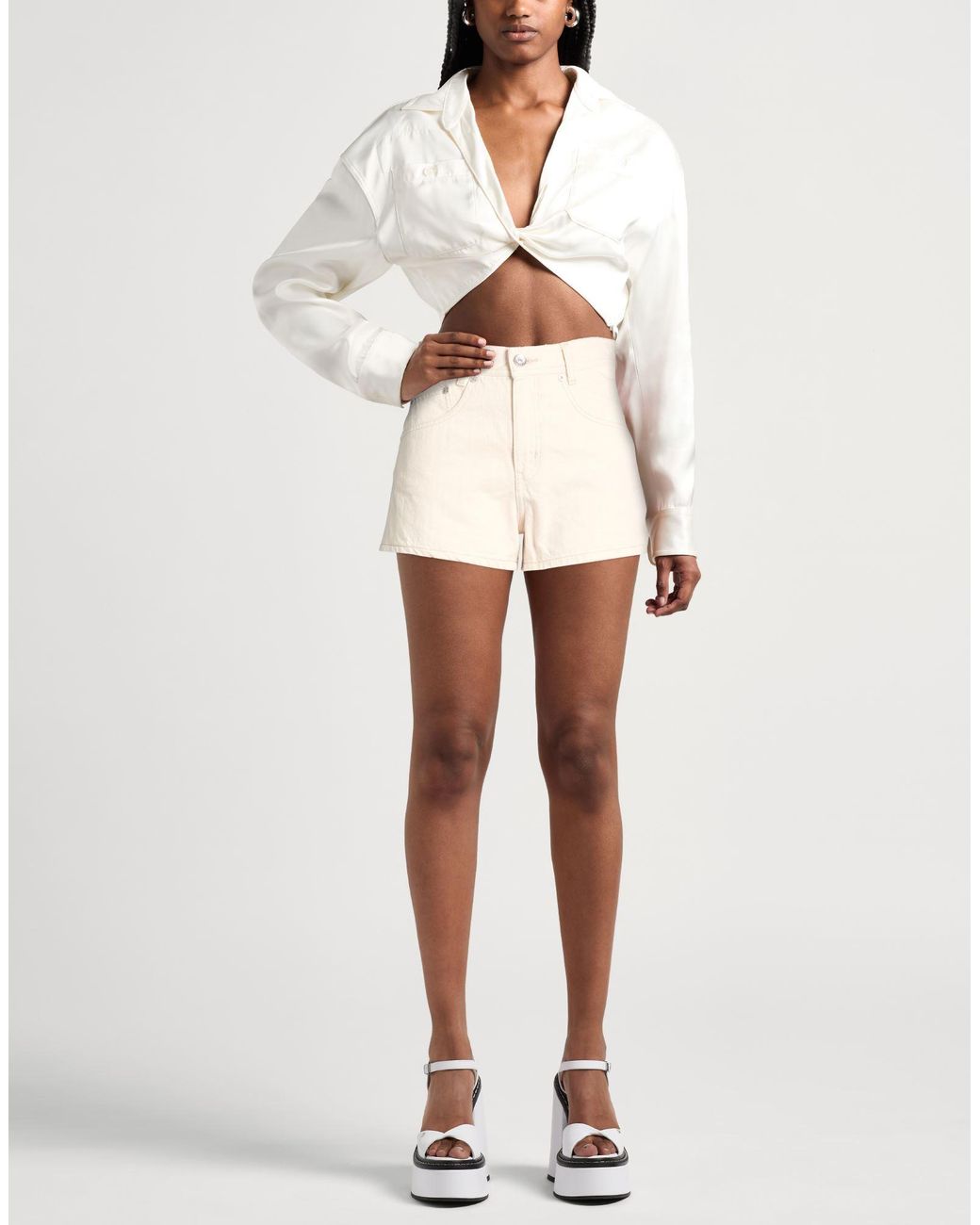 Miss Sixty Natural Denim Shorts