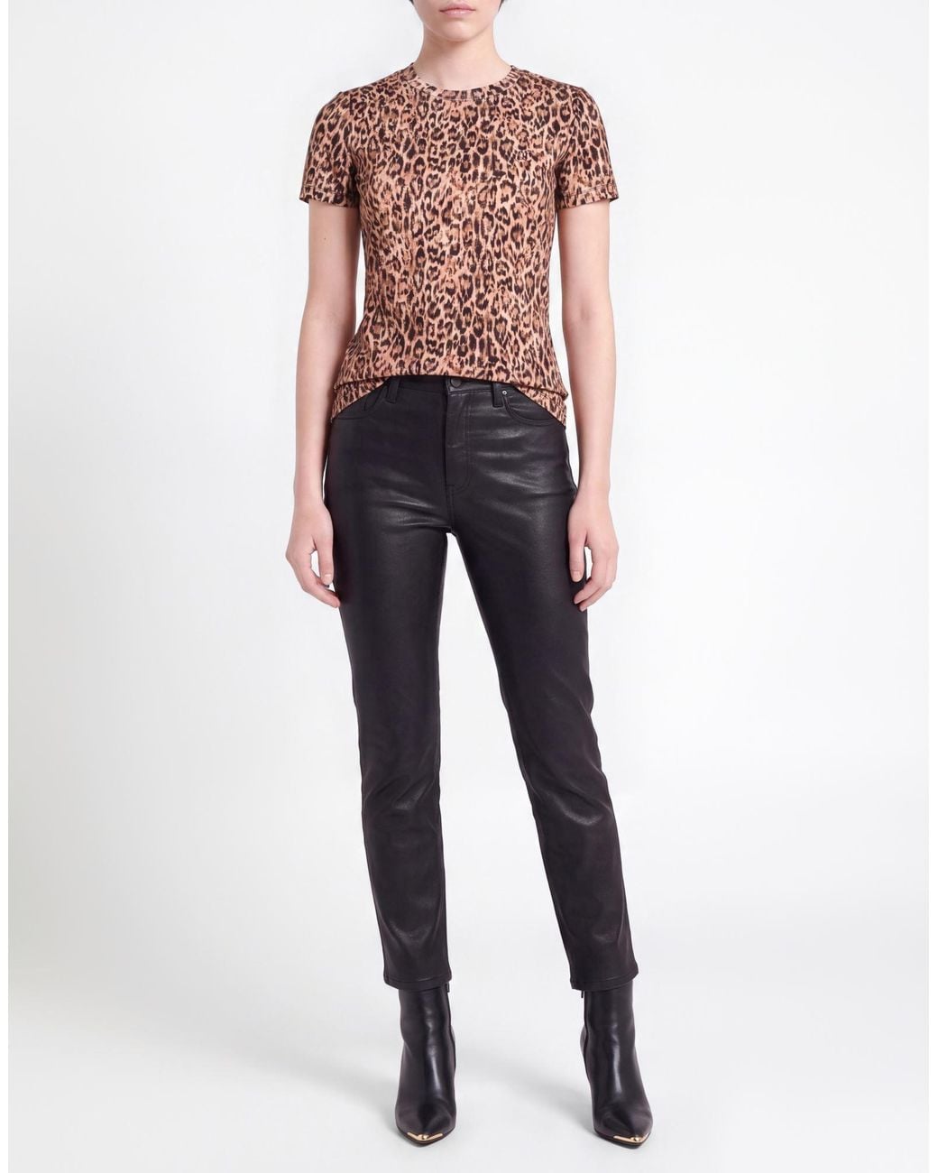 Just Cavalli White Light T-Shirt Cotton, Elastane