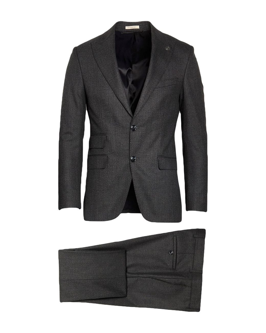 SUIT SARTORIA Black Suit Pes, Viscose, Elastane for men