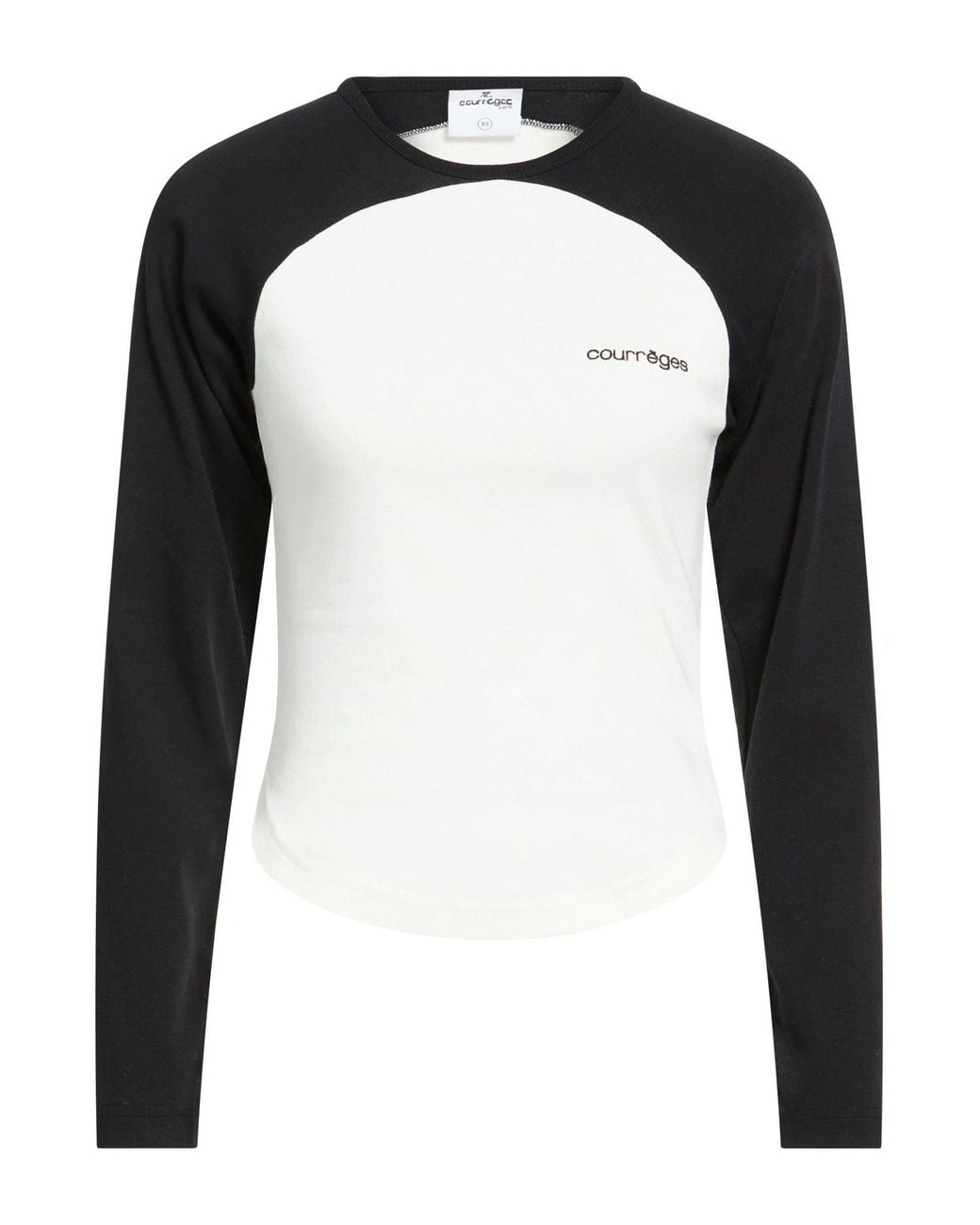 Courreges Black T-Shirt Cotton