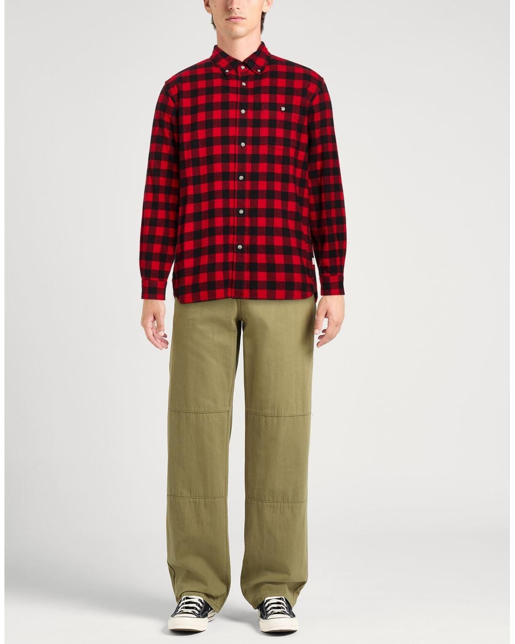 Woolrich Red Shirt Cotton for men