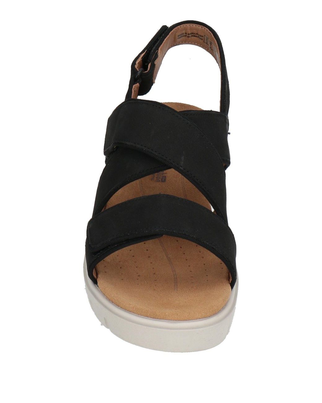 Clarks Black Sandals Leather