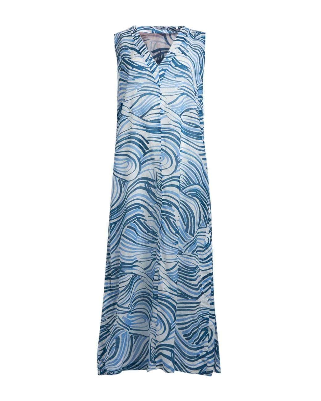 Caliban Blue Maxi Dress Cotton