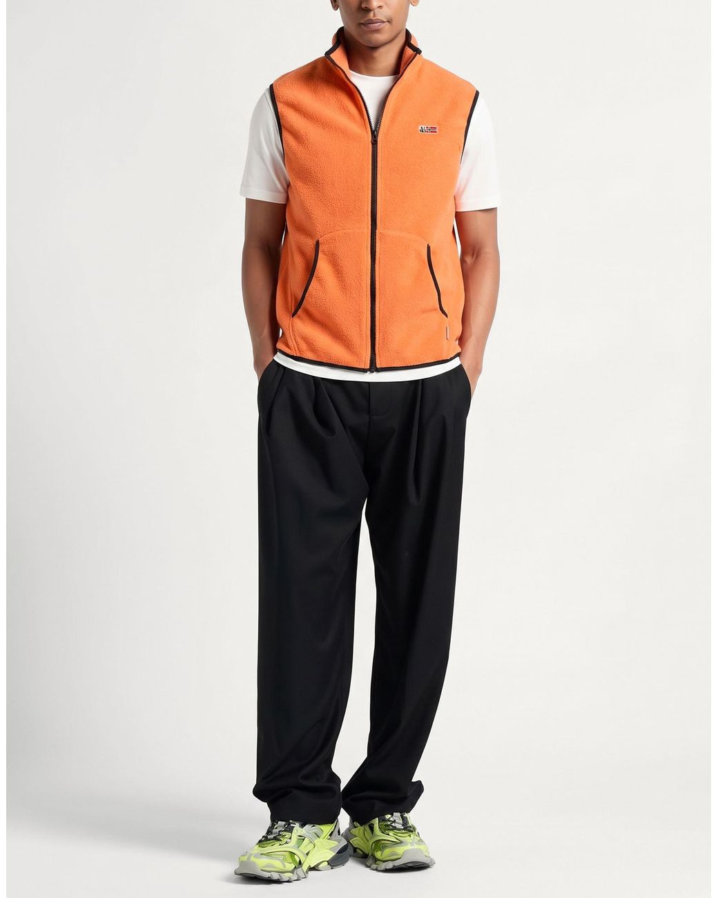 Napapijri Orange Sweatshirt Polyester for men