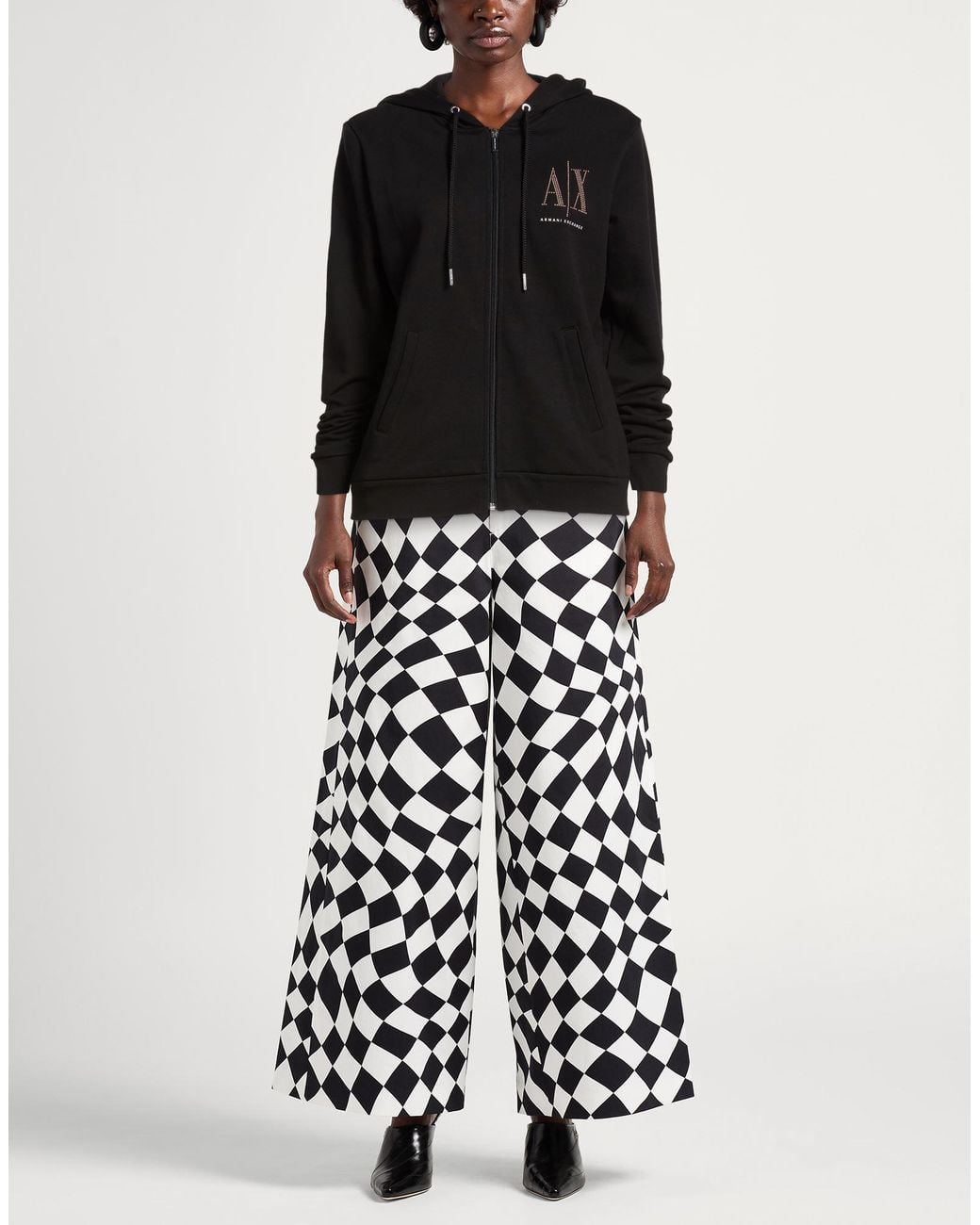 ARMANI EXCHANGE Black Sweatshirt Cotton, Elastane