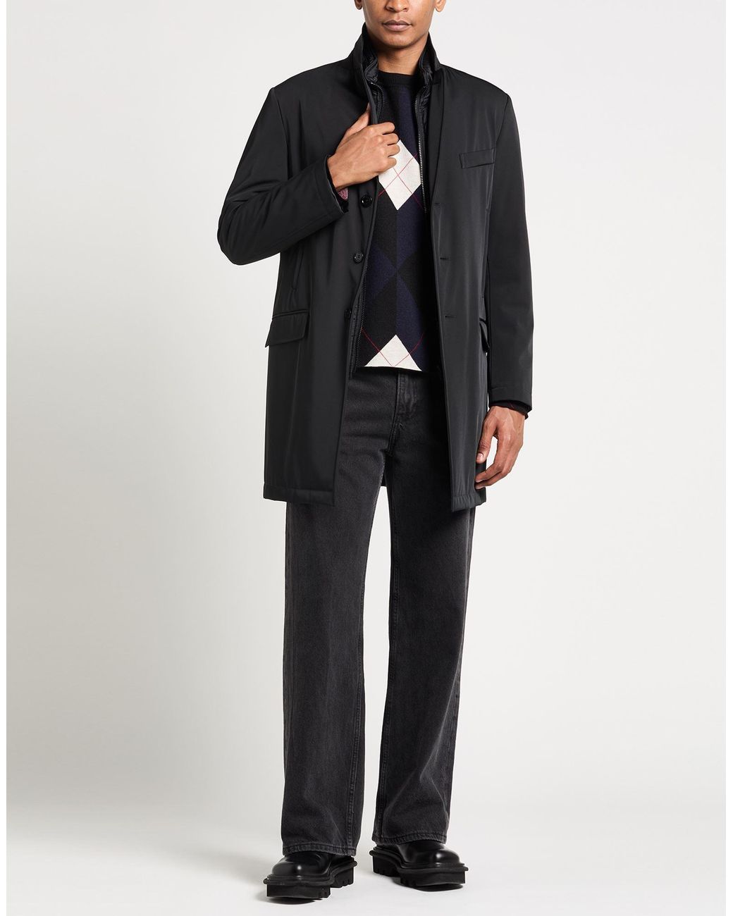 Cappotto di Fay in Black da Uomo