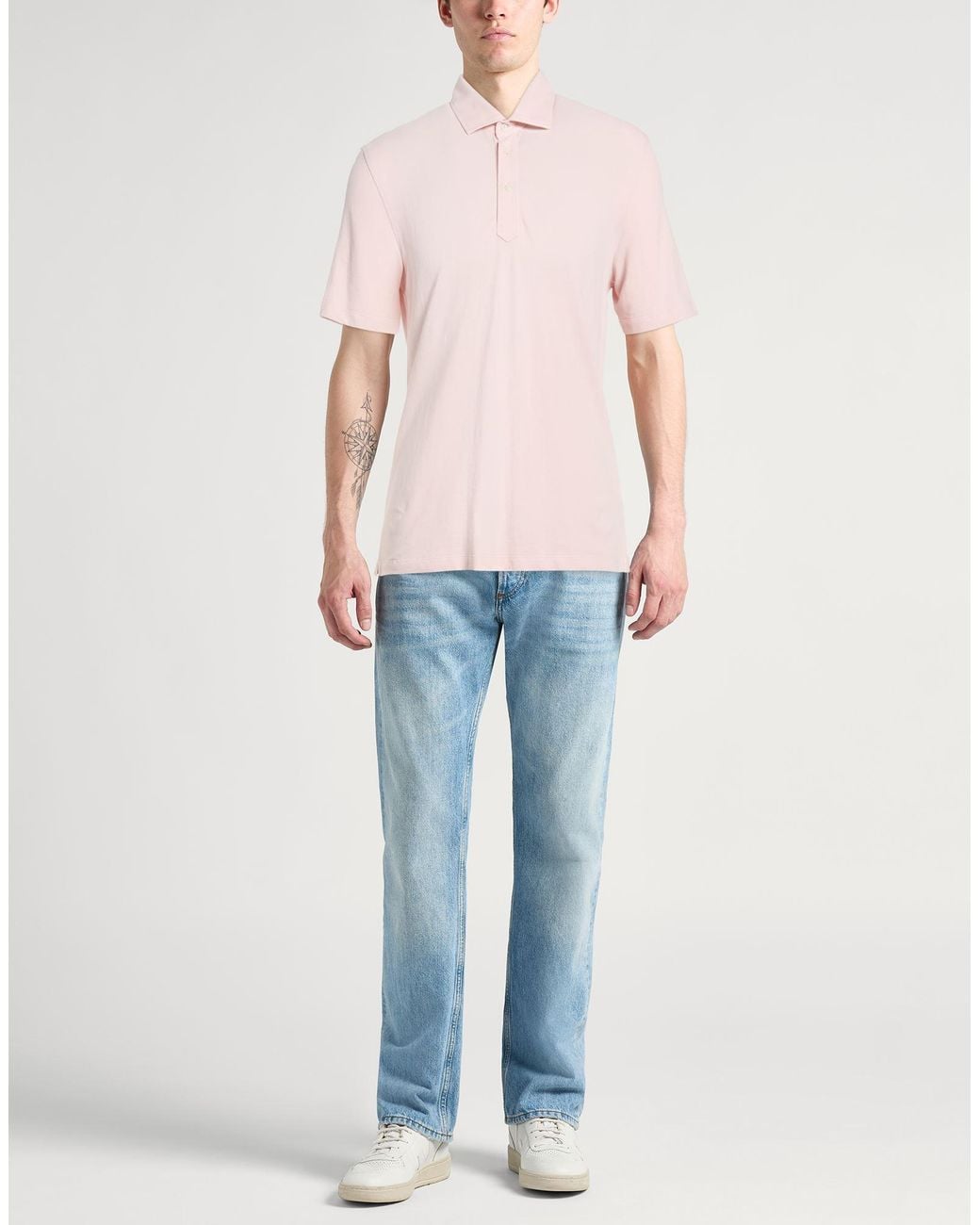Polo Brunello Cucinelli de hombre de color Pink