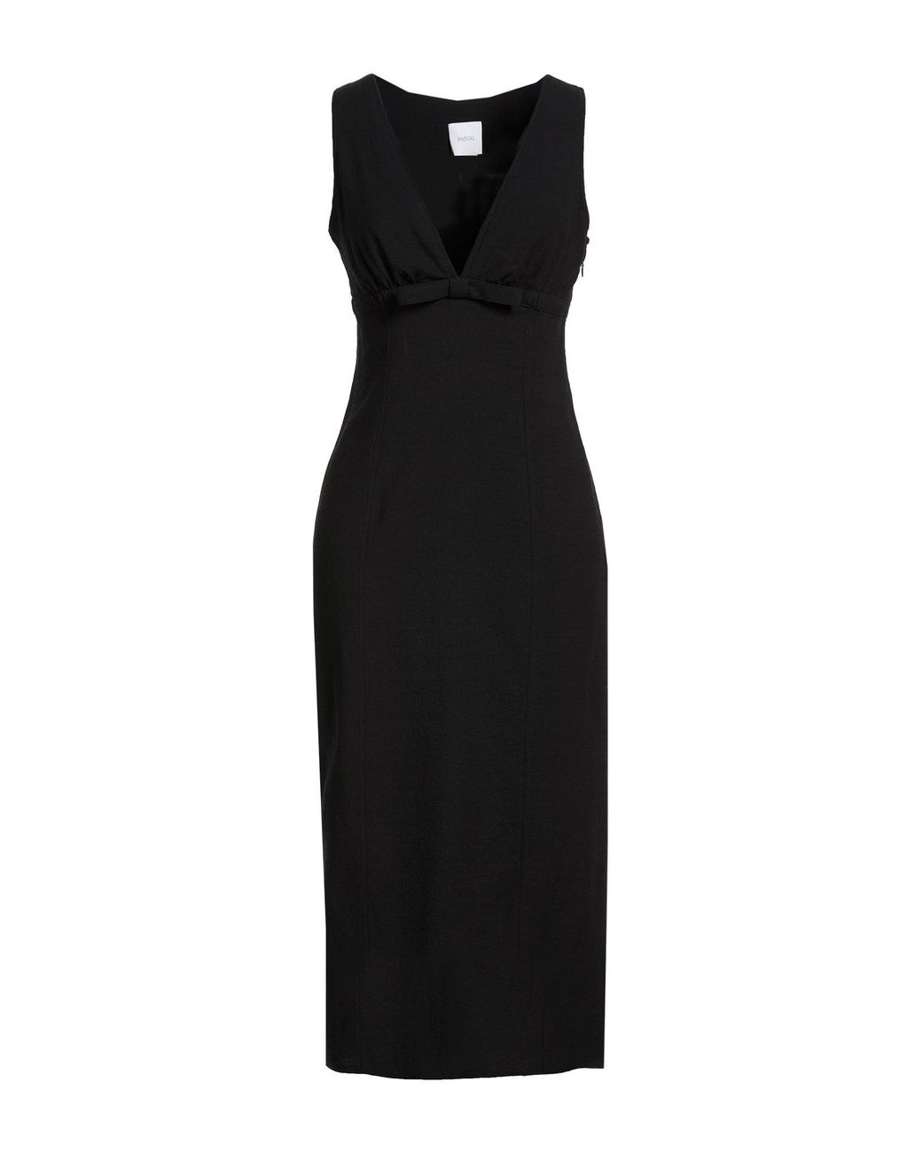 Patou Black Midi Dress Viscose, Cotton, Elastane