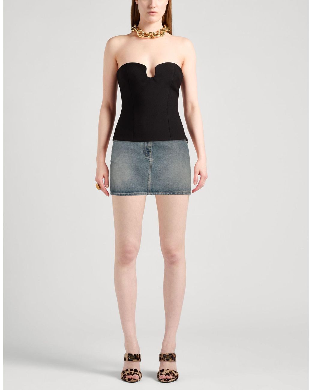 Givenchy Blue Denim Skirt