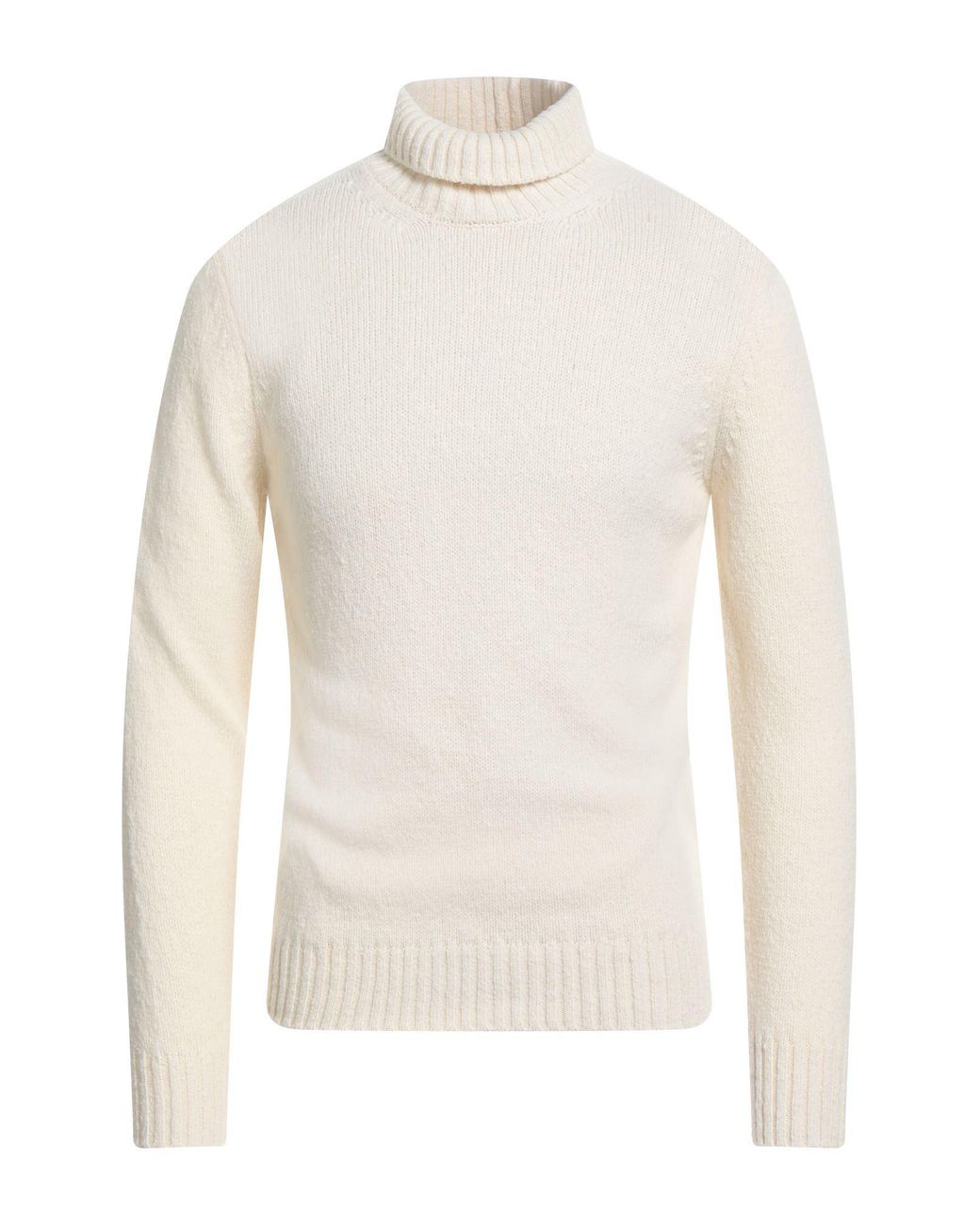 Eleventy White Ivory Turtleneck Wool for men