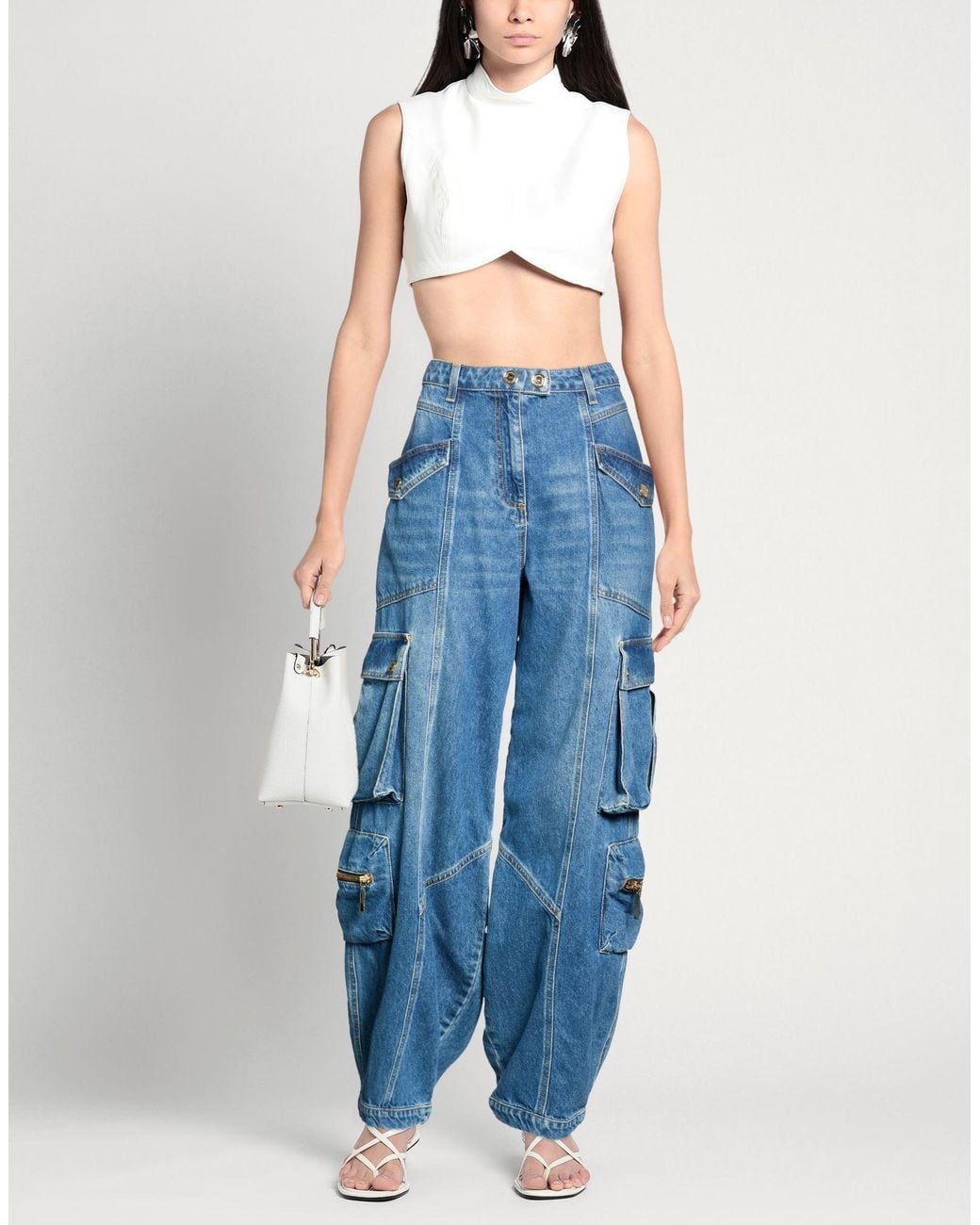 Elisabetta Franchi Blue Jeans Cotton
