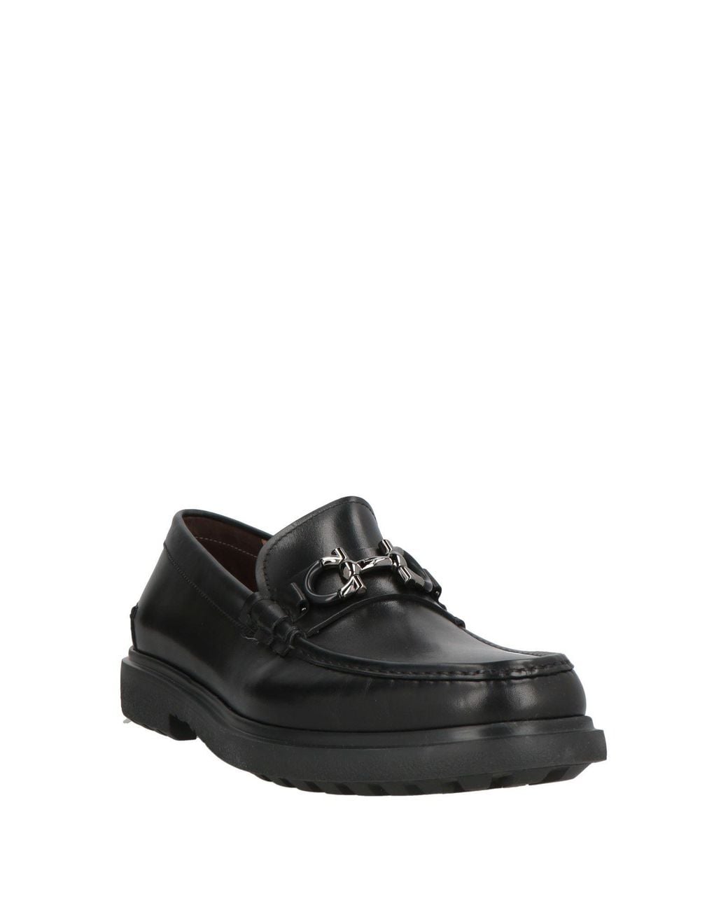 Ferragamo Black Loafers Calfskin for men