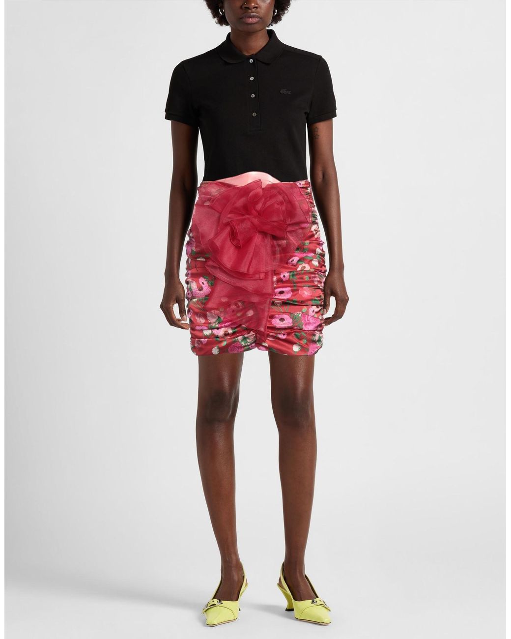 Elisabetta Franchi Red Mini Skirt