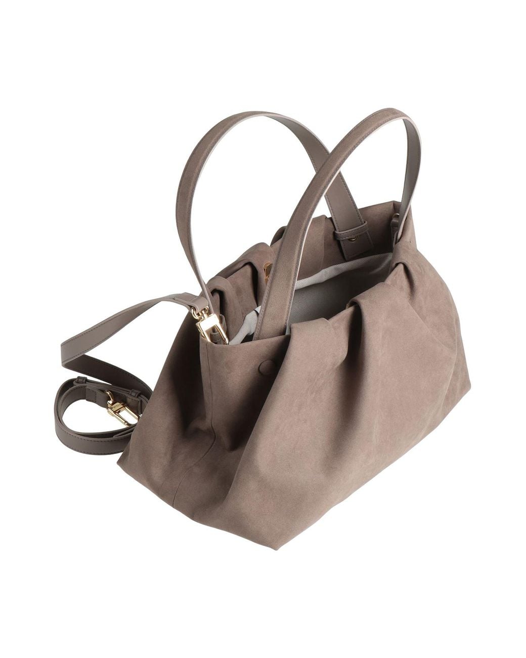 THEMOIRÈ Gray Shoulder Bag Textile Fibers
