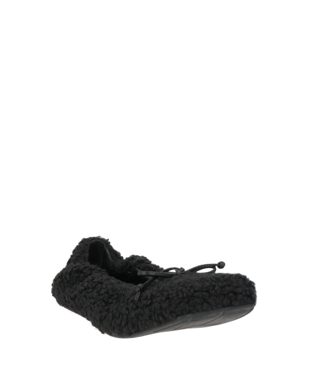 Vic Matié Black Ballet Flats Textile Fibers