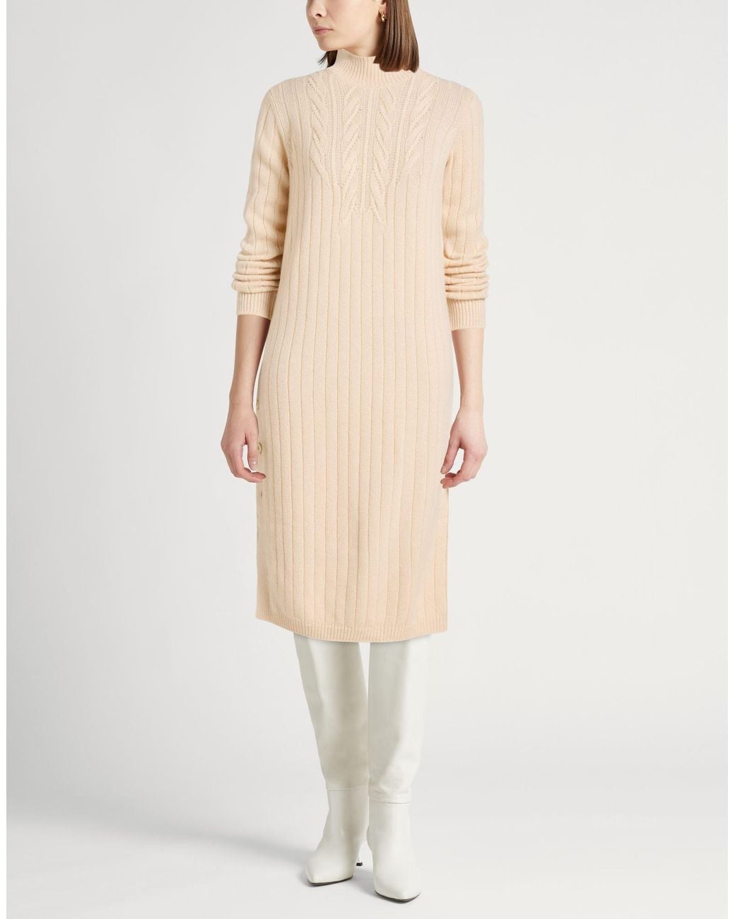 Agnona Natural Midi Dress