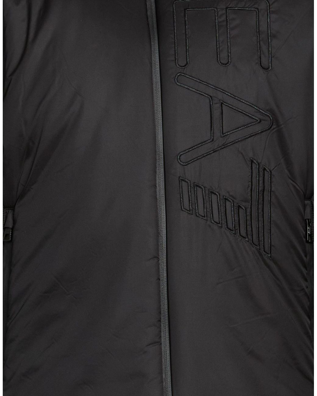 EA7 Black Puffer for men