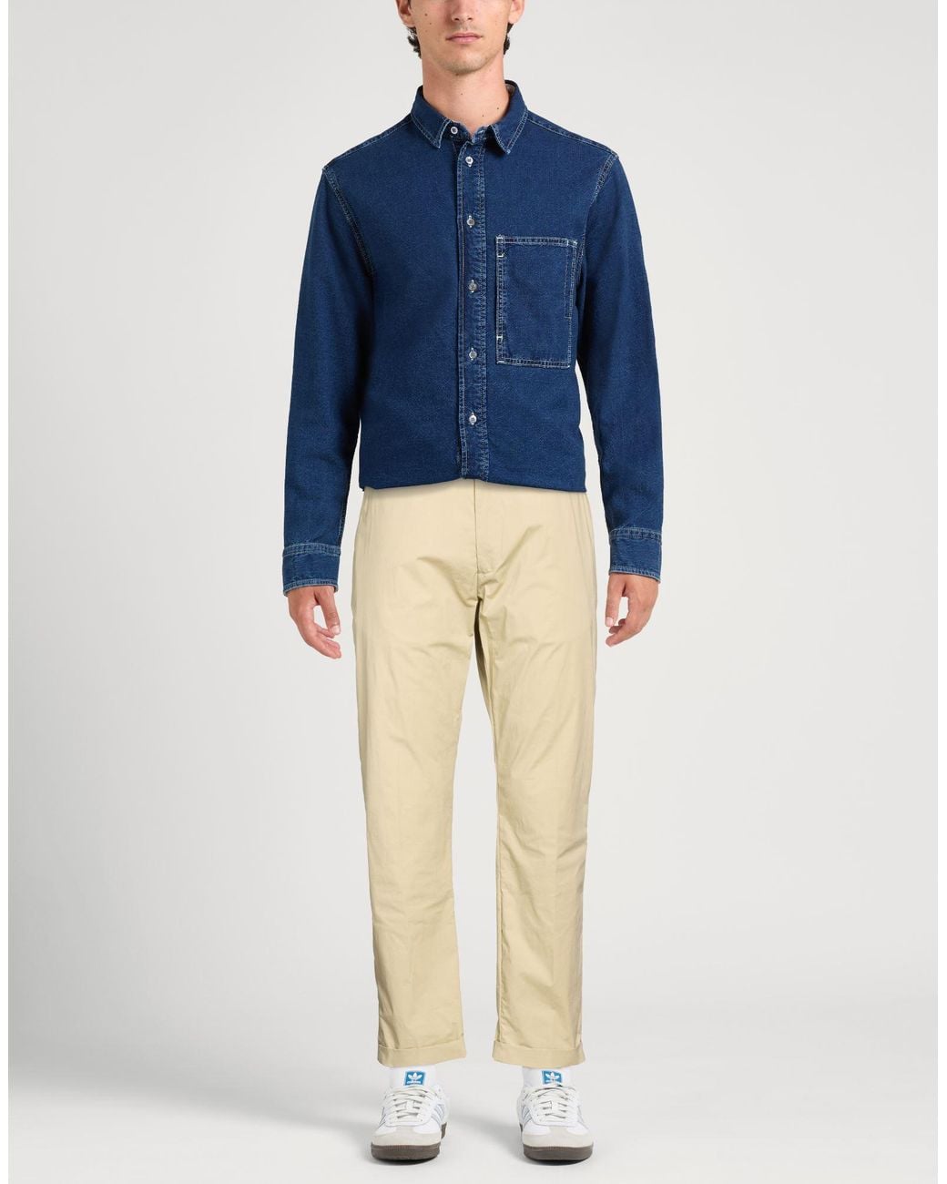 Liu Jo Natural Pants Cotton, Elastane for men