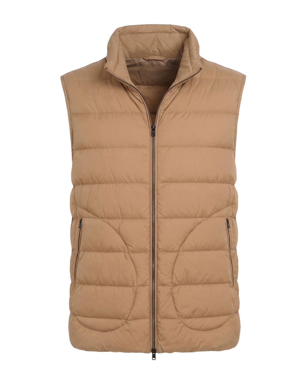 Herno Brown Camel Puffer Polyamide for men