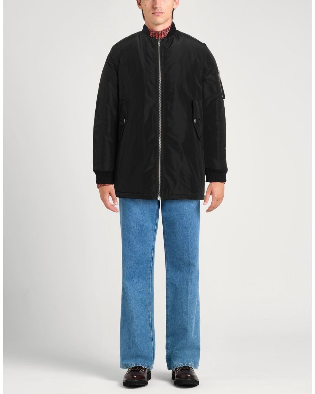 Daniele Alessandrini Black Jacket Polyester, Acrylic, Wool for men