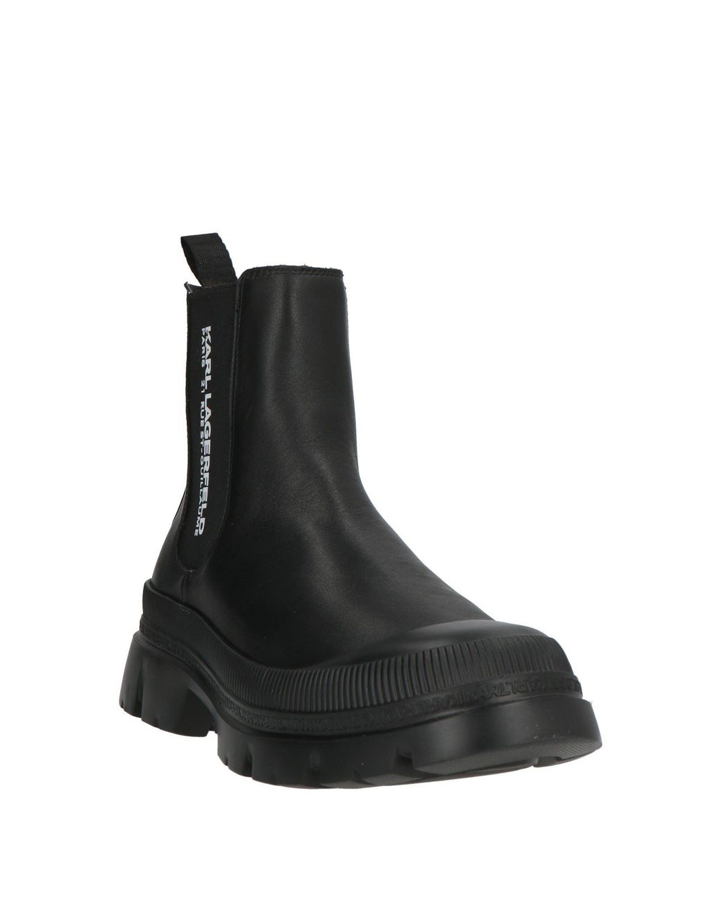 Karl Lagerfeld Black Ankle Boots for men