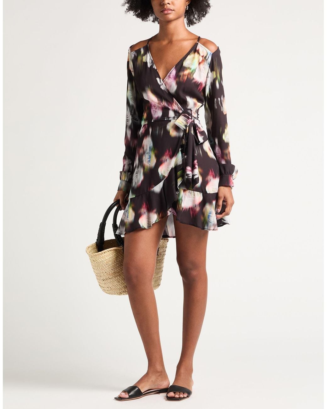 Gaelle Paris White Mini Dress Polyester