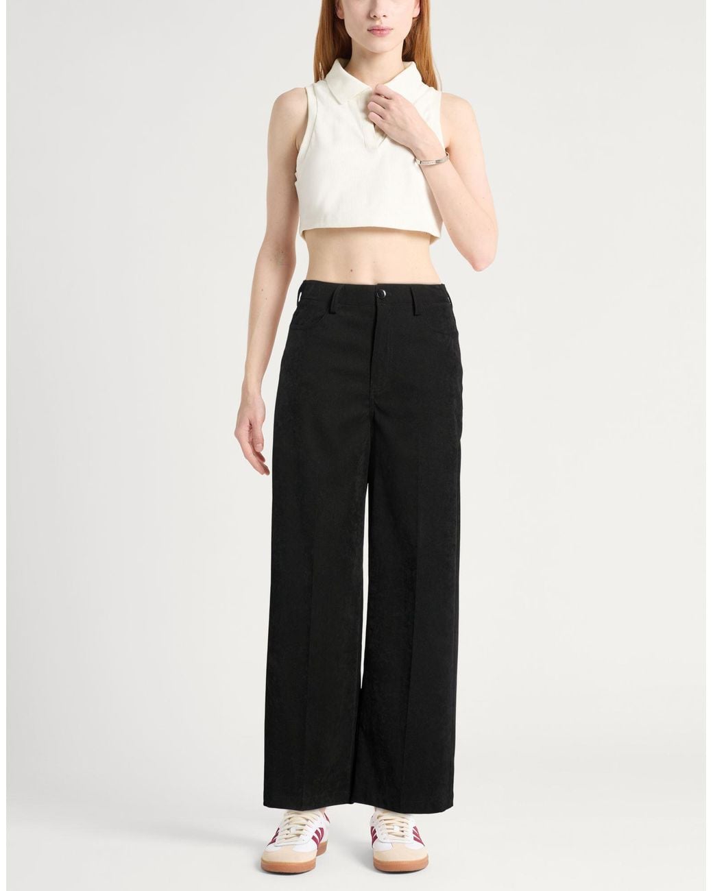 Motel Black Pants Polyester